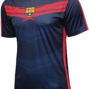 FC Barcelona Adult Training Class Soccer Jersey T-Shirt 06- Personalized Your Name and Number