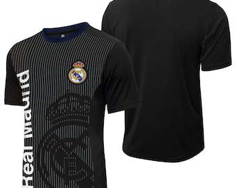 Real Madrid Official Game Day Soccer Jersey Men Size Poly Jersey - Black