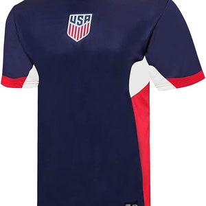 USMNT Game Day Soccer Jersey: Navy Legend T-Shirt - Personalized