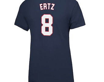 T-shirt USWNT Ertz #8 : T-shirt de football bleu marine 4 étoiles