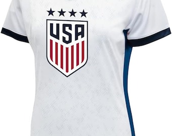 USWNT 4 Stars Soccer Jersey: Personalized Women's T-Shirt