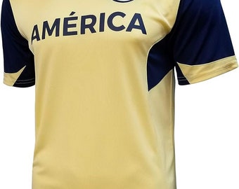 Club America Adult Training Class Soccer Jersey T-Shirt 03 - Personalized Your Name and Number
