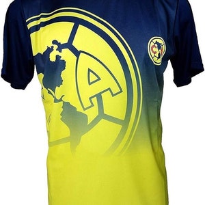 Club America Adult Training Class Soccer Jersey T-Shirt 02 - Personalized Your Name and Number