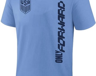 USMNT Soccer T-Shirt: Personalized Light Blue Fan Apparel