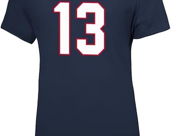 USWNT Morgan #13 Navy T-Shirt - 4 Stars Soccer Tee