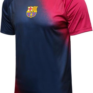 FC Barcelona Adult Training Class Soccer Jersey T-Shirt 05 - Personalized Your Name and Number