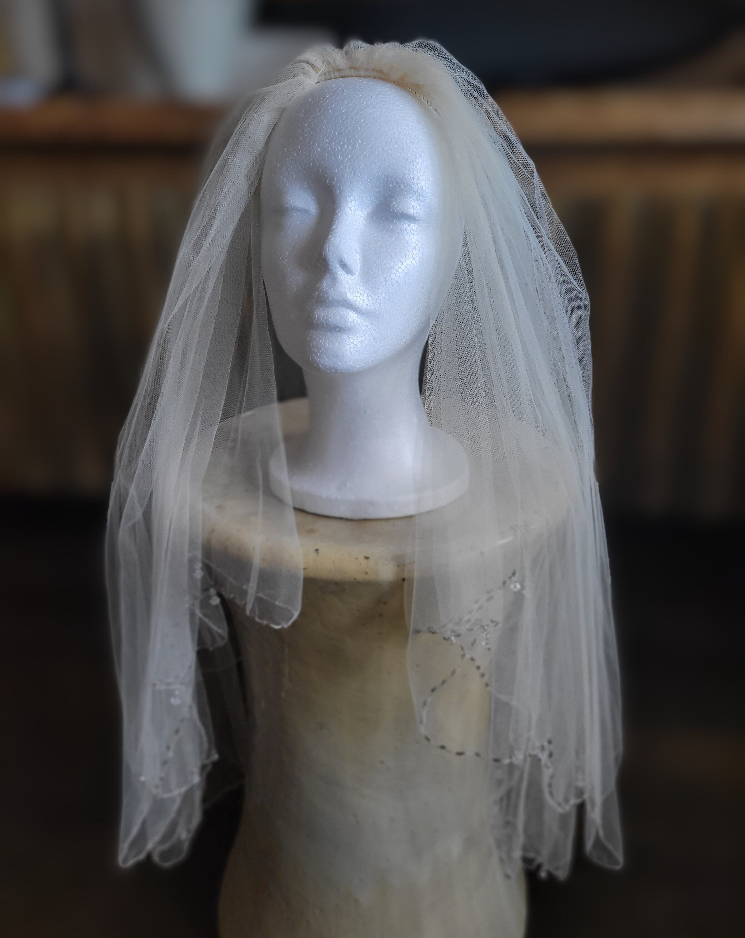 Beautiful Tulle Two-tier Veil Matching Your Elegant Wedding Dress main image 1