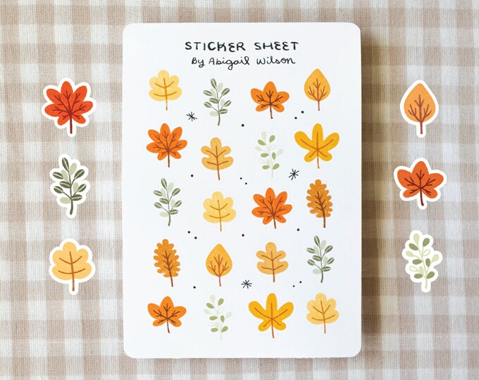 Nature Fall Sticker Sheet | Bullet Journal Stickers, Cute Planner ...