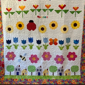 PDF pattern: Neighborhood Garden Quilt Pattern