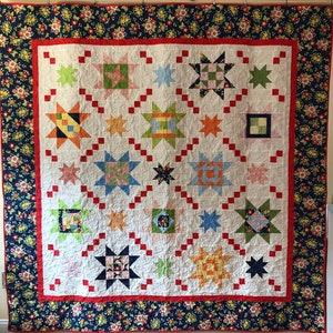 PDF Pattern: Marvelous Stars Quilt