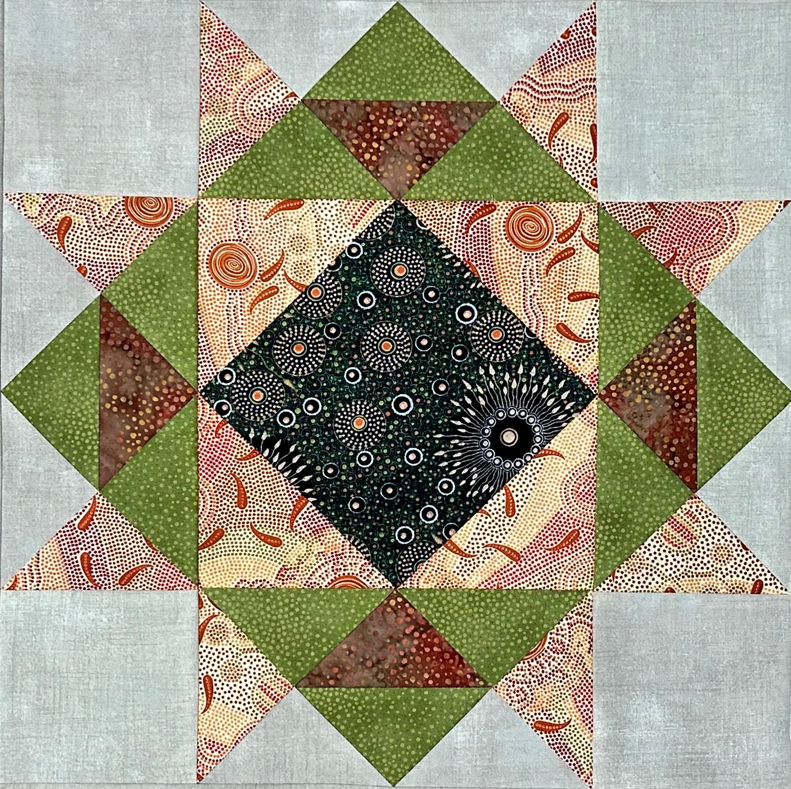 PDF Pattern: Crown of Thorne's Quilt Block - Etsy