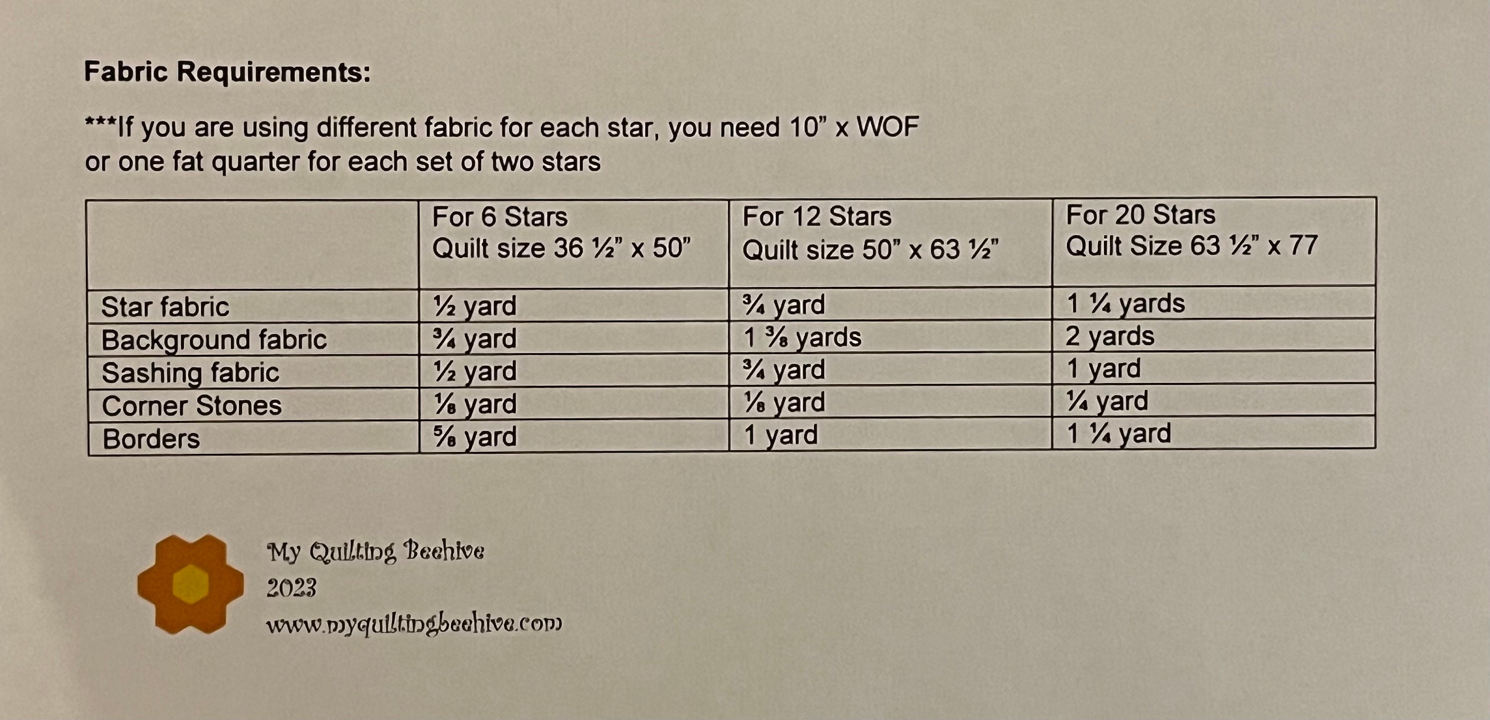 PDF Pattern Friendship Star Quilt - Etsy