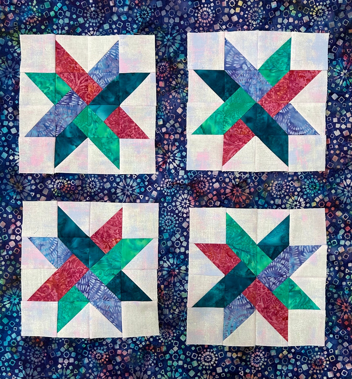 PDF Pattern Woven Star Quilt Block Etsy