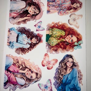 Spring Girl Stickers