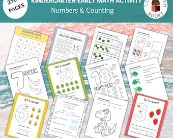 Kindergarten | Numbers & Counting Activity Bundle | Printable Worksheets | Preparing for or Supporting Kindergarten Level Education