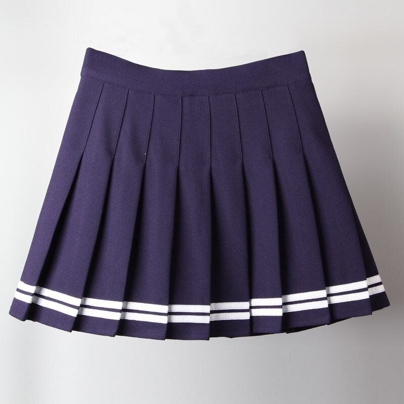Patchwork Skirt Harajuku Black Pleated Skirts Gothic Mini - Etsy