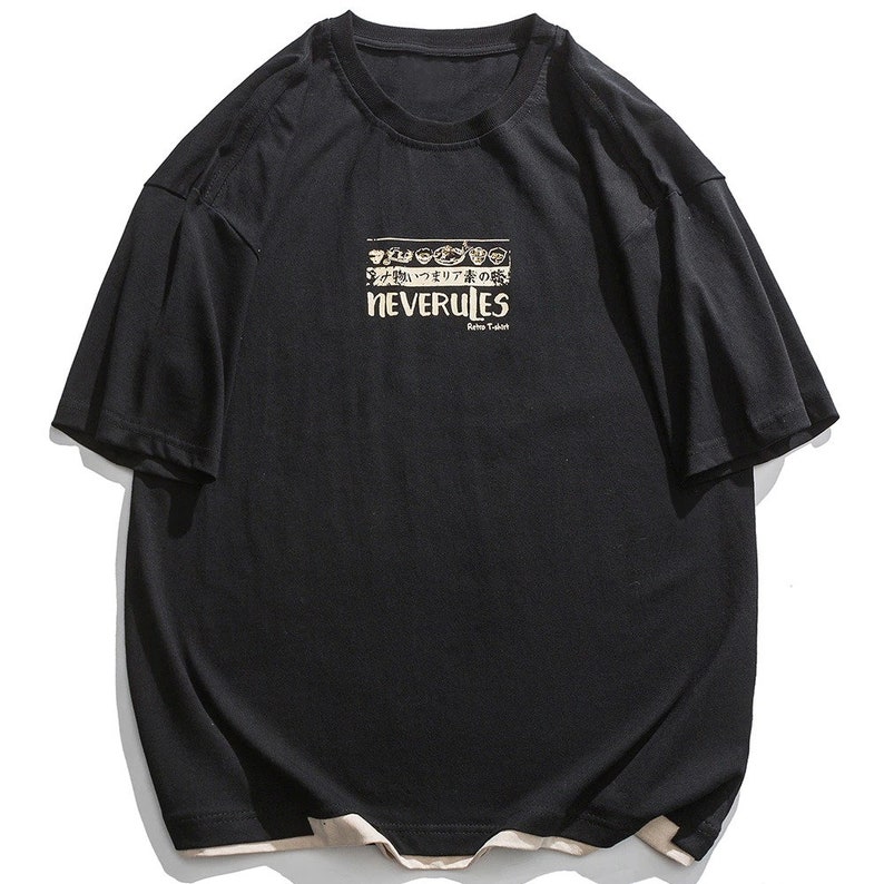 Japanese Retro Oversized T Shirt Print Tee Shirt Japan - Etsy