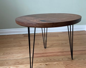 Black Walnut circular table