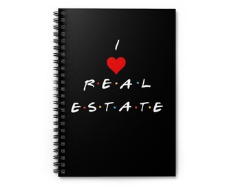 Eu amo imóveis - caderno espiral