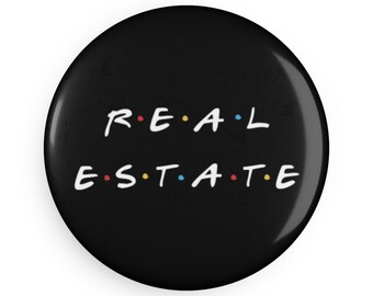 Ímã de botão imobiliário, redondo