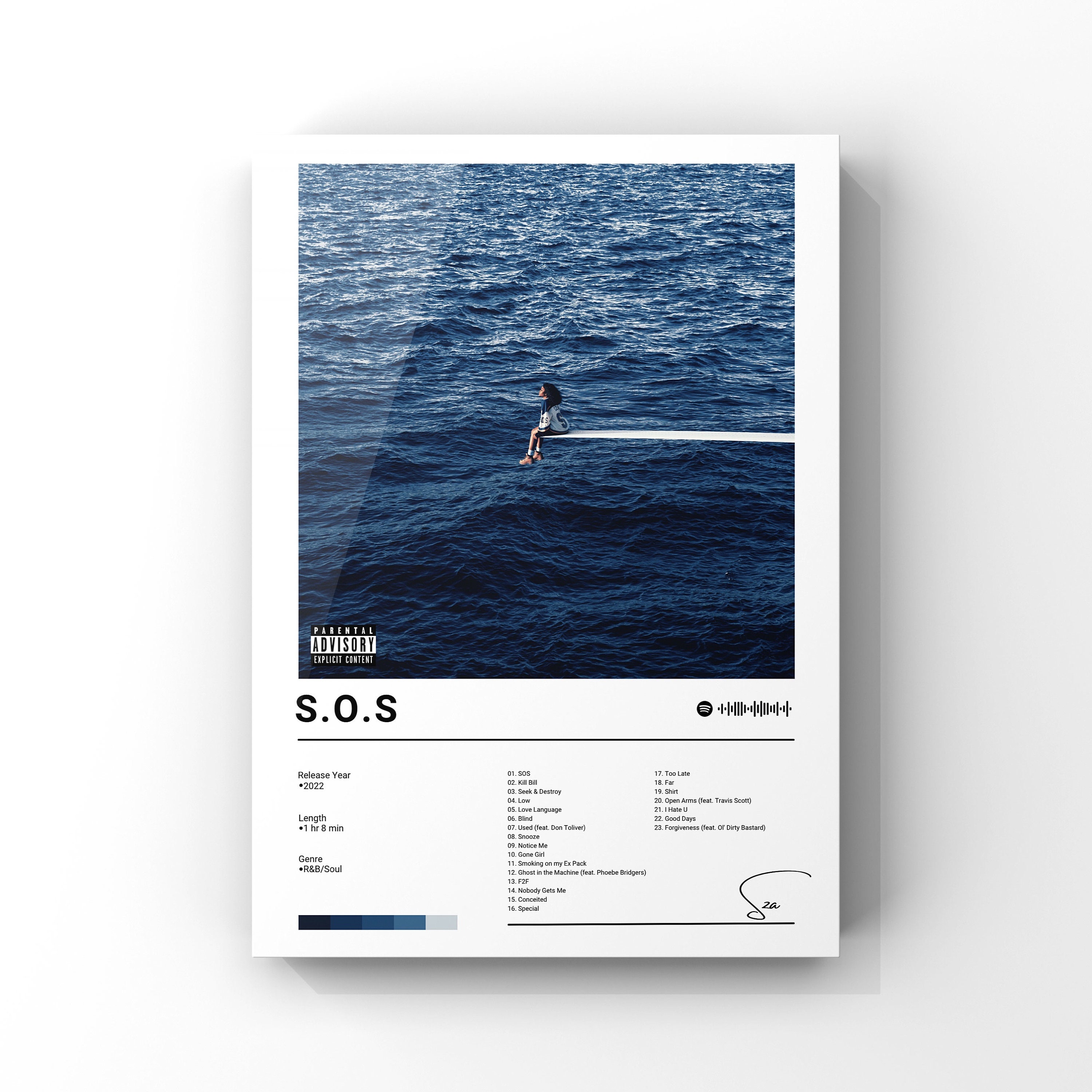 Discover SZA SOS Custom Album Cover | Music Poster | Album Poster