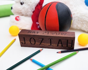 Baby wooden blocks, wood name block, custom name block, baby keepsake