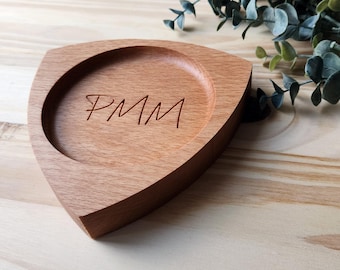 Engraved Wooden Reuleaux Catch-All Tray: Personalized Gift