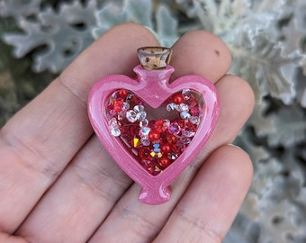 Love Potion Bottle Shaker Mold, Shaker Mold, Silicone Mold, Mini Shaker Molds, UV Resin, Epoxy Resin, Valentine, Resin Shaker Mold, Badge