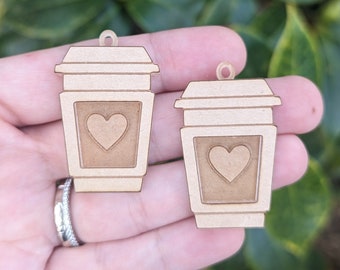 Coffee Cup Shaker Earring Mold, Silicone Mold, Mini Molds, Resin Molds, Resin Charms, UV Resin Mold, Epoxy Resin, Resin Hair Clip,