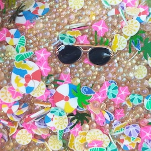 Beach Bummin, Polymer Mix, Glass Bead Mix, Summertime Mix, Shaker Filler, Nail Art, Resin Craft