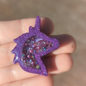 Unicorn Head Shaker Mold, Shaker Mold, Silicone Mold, Mini Shaker Molds, Resin Molds, Shaker Charms, UV Resin, Epoxy Resin