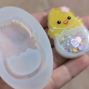 Baby Chick Shaker Mold, Shaker Mold, Silicone Mold, Mini Shaker Molds, Shaker Charms, UV Resin Mold, Epoxy Resin Mold,
