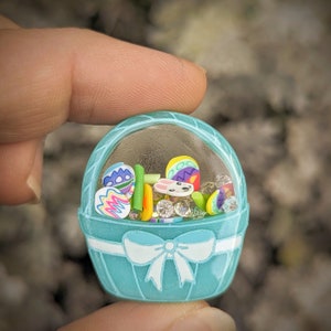 Pretty Basket Shaker Mold, Shaker Mold, Silicone Mold, Mini Shaker Molds, Shaker Charms, UV Resin, Epoxy Resin, Shaker Badge Reel