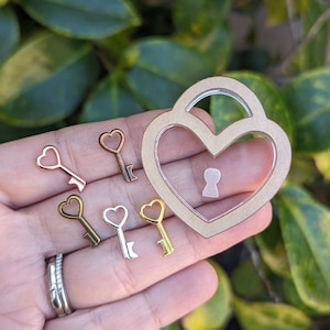 Heart Lock, Heart Lock Shaker Mold, Silicone Mold, Mini Shaker Mold, Shaker Mold, UV Resin, Epoxy Resin, Shaker Charms, Resin Shaker Molds