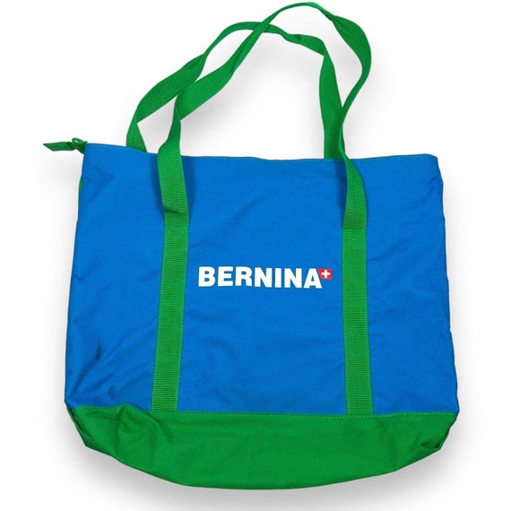 Bernina Blue Green Canvas Double Handles I Can Do… - image 1