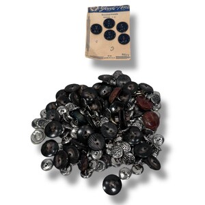 Vintage Mismatched Loose Button Lot Some Full Sets Variety Colors Sizes Sewing