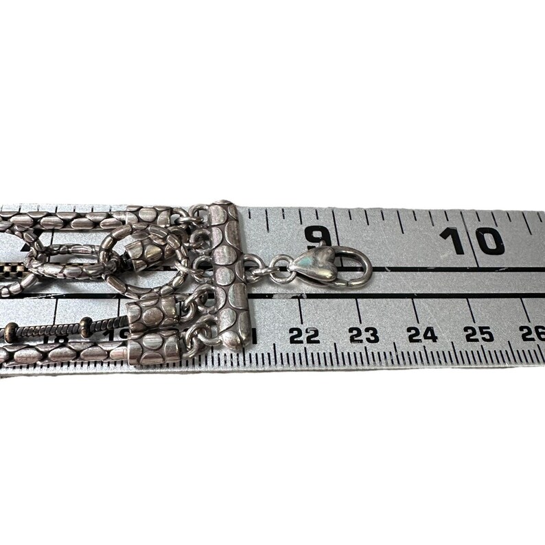 Brighton Pebble Cascade 5 Strand Bracelet Silver Tone Metal Women's Jewelry image 6