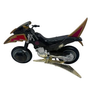 Figura de acción suelta de Bandai Power Rangers Ninja Storm Red Wind Tsunami Cycle (2002) imagen 3