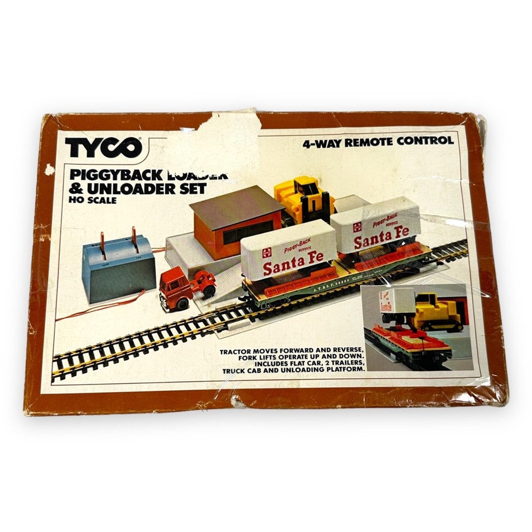 Tyco Piggyback Loader Unloader Set 1975 Vintage Ho Scale 4 Way - Etsy