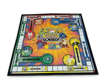 Vintage Pokemon Sorry Board Game Replacement Game Board ONLY 2000 Nintendo