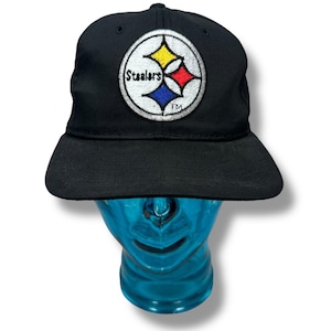Vintage Starter Pittsburg Steelers Snapback Hat Mens Black White Tag 80s 90s