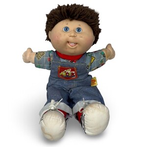 Vintage 1995 Cabbage Patch Kids Toddler First Edition Hasbro Boy Doll Denim 14"