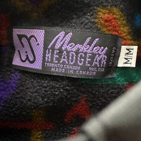 Vintage Merkley Headgear Fleece Jacket Men's Medi… - image 5