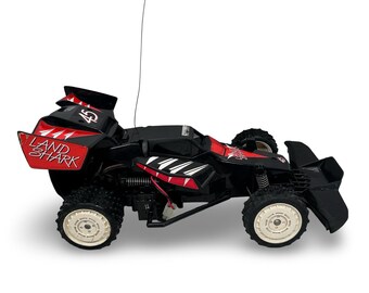 Vintage Nikko Land Shark RC Buggy Black Red 1/14 Scale Parts Repair Untested
