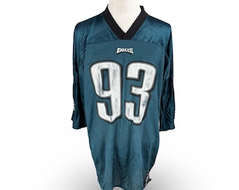 Vintage Reebok Philadelphia Eagles Jevon Kearse #93 Jersey Men’s 2XL XXL Green