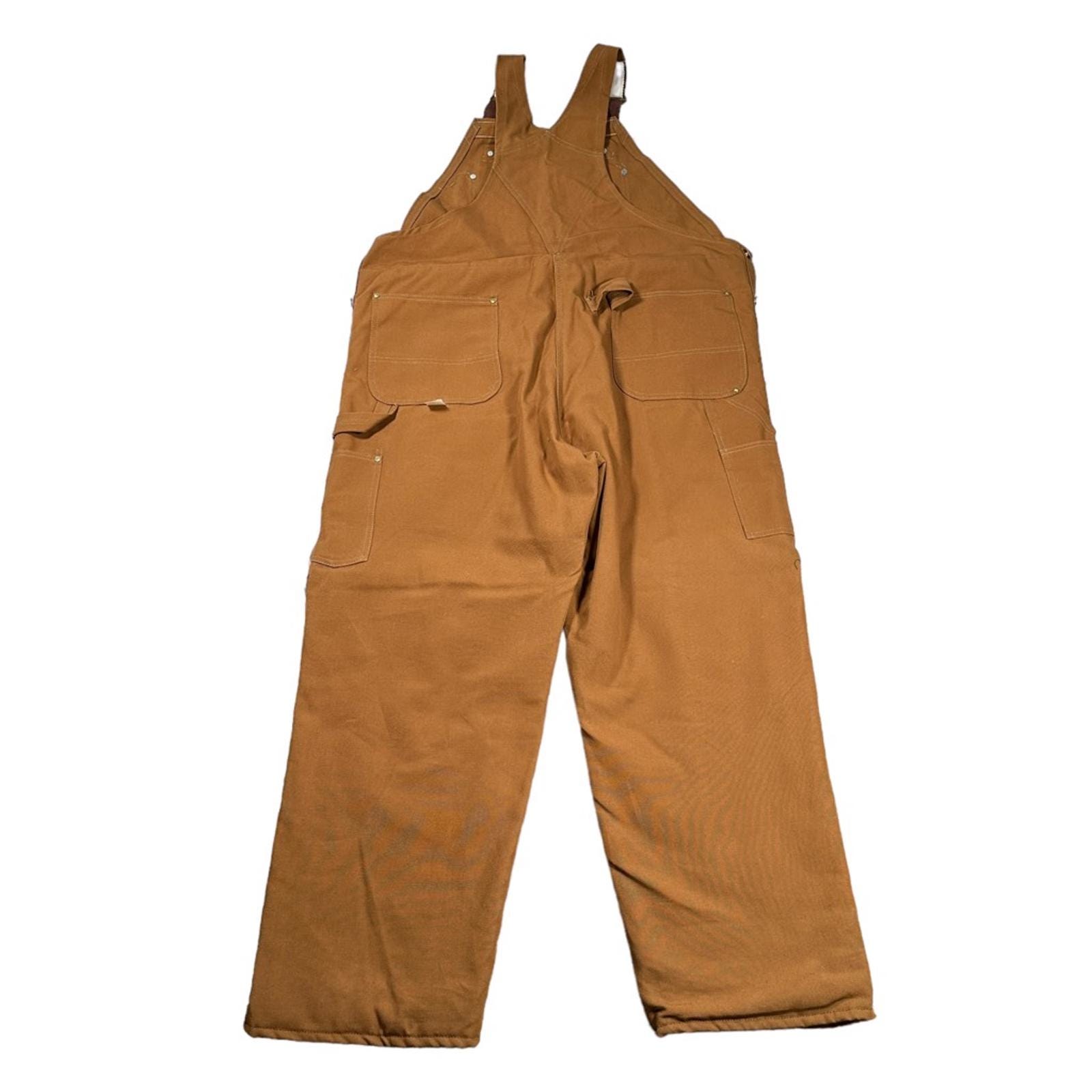 Vintage Carhartt Mens Bib Overalls 1970s Union Brown 44 X 30 USA