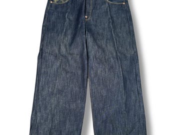 Vintage 90s JNCO Baggy Wide Leg Denim Jeans Lucky 7 and Dice