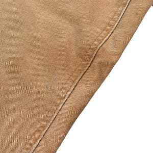 Carhartt B136 Double Knee Work Pants Brown Canvas Dungaree Mens 40x30 Distressed image 12