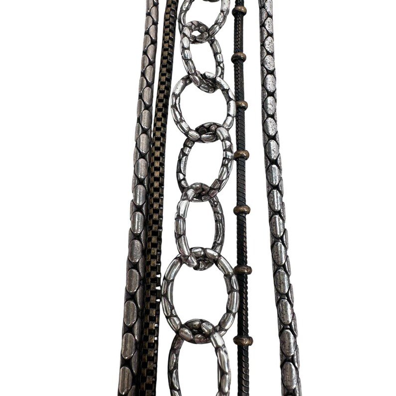 Brighton Pebble Cascade 5 Strand Bracelet Silver Tone Metal Women's Jewelry image 3