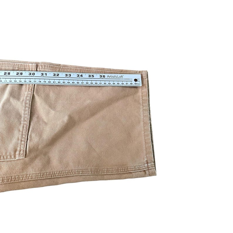 Carhartt B136 Double Knee Work Pants Brown Canvas Dungaree Mens 40x30 Distressed image 7